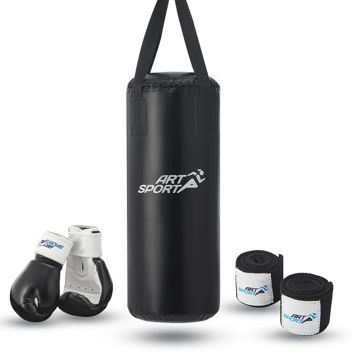 Set de sacs de boxe 10 kg pour enfants avec gants de boxe