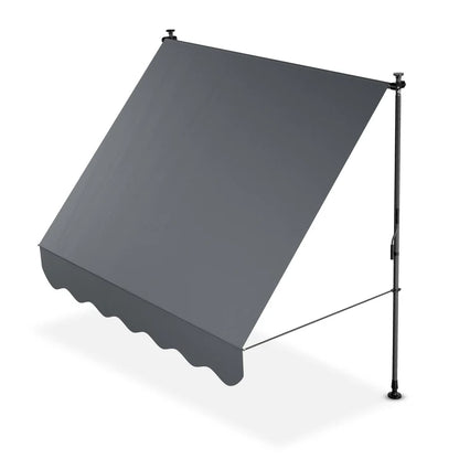 Klemmmarkise Kapstadt 200x120 cm Grau - Palo24
