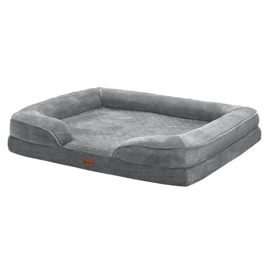 Hundebett Sheena XL Orthopädisches Haustierbett Grau - Palo24