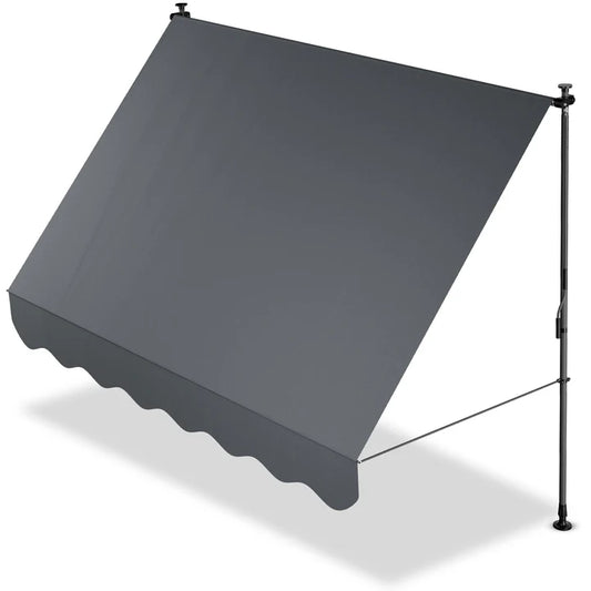 Klemmmarkise Kapstadt 250x120 cm Grau - Palo24