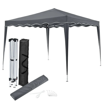 Faltpavillon Vivara 3x3 m in Grau mit Tragetasche