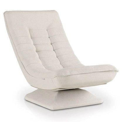 Relaxsessel Korsika mit Cord 360° drehbar Beige - Palo24