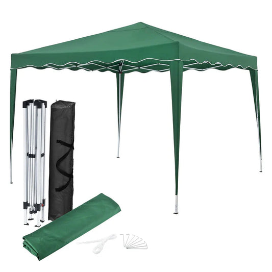 Gazebo pieghevole Vivara 3x3 m verde con borsa per il trasporto