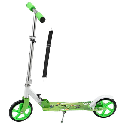 Cityroller Scooter mit XXL Rädern, Fußständer Hinterradreibungsbremse - Palo24