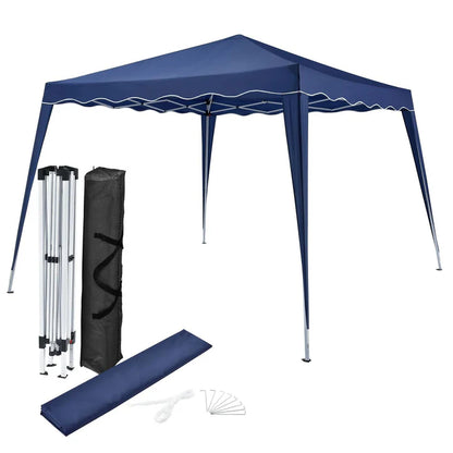 Tonnelle pliante Vivara 3x3 m en bleu avec sac de transport