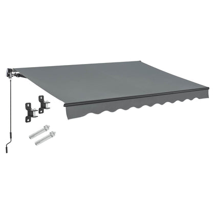 Gelenkarmmarkise 400 x 300 cm Grau - Palo24