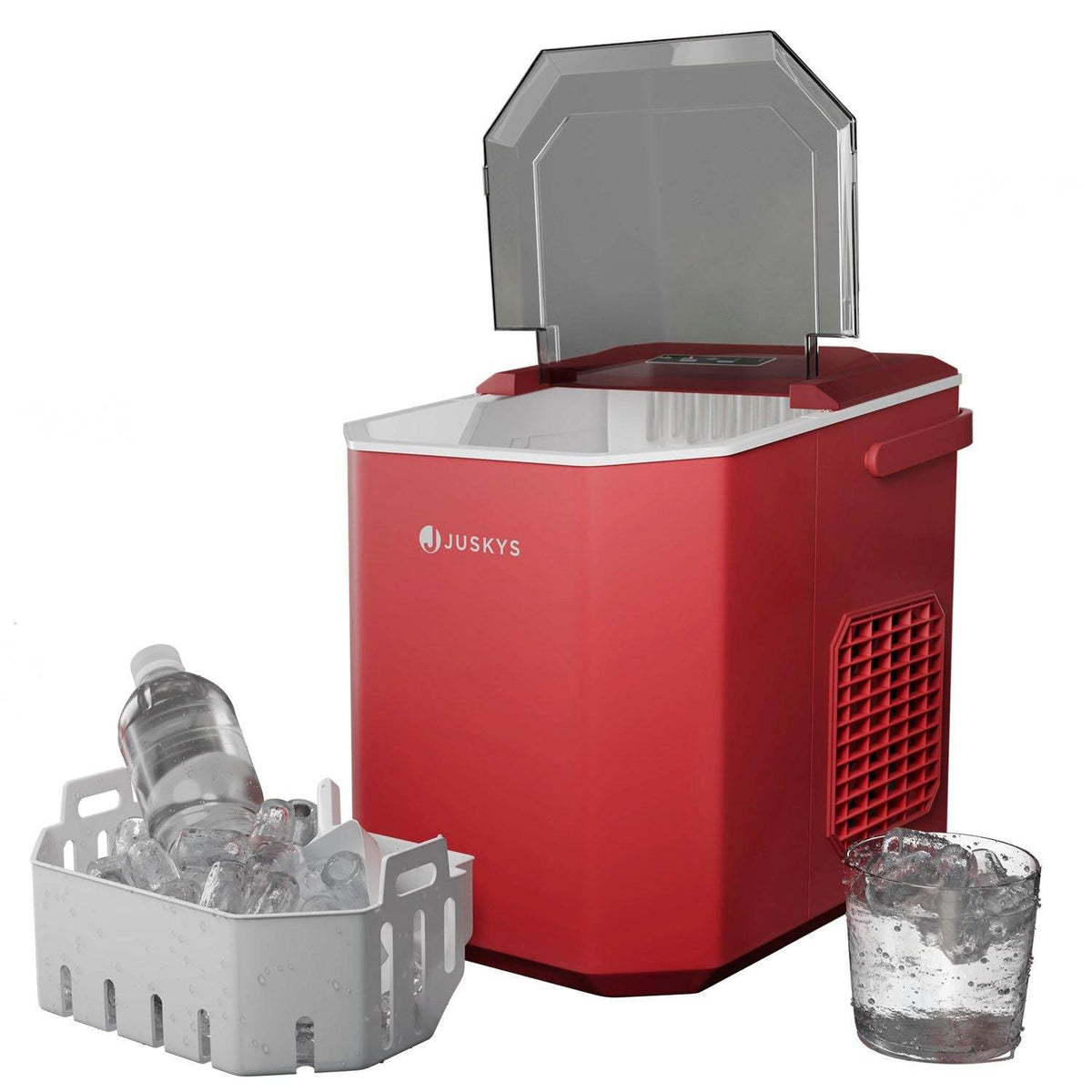 Eiswürfelmaschine IceOracle in Rot - Palo24