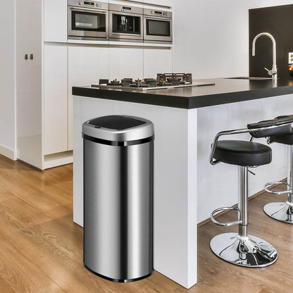 Automatischer Mülleimer mit Sensor - 70L Silber - Palo24