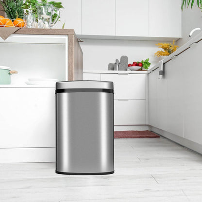 Automatischer Mülleimer mit Sensor - 50L Silber - Palo24