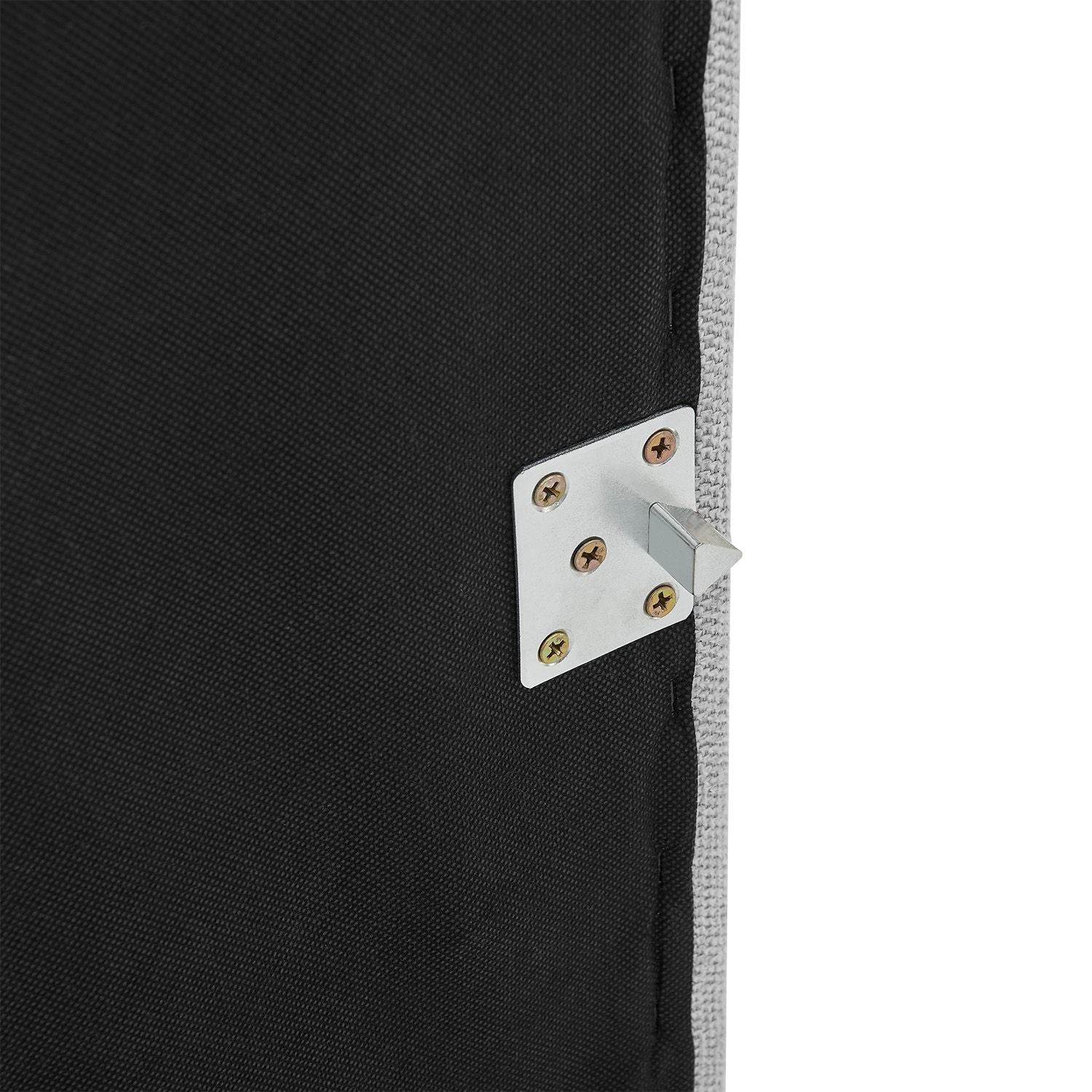 Modulares Sofa Domas XXL - Wohnlandschaft Armlehnen & Kissen - Stoff Hellgrau - Palo24