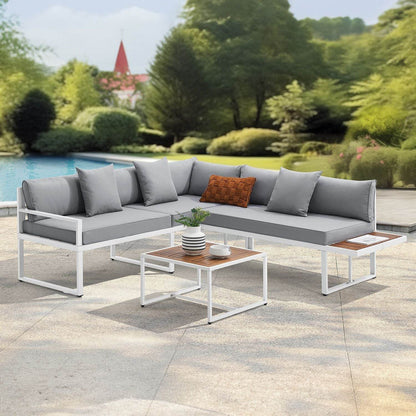 Gartenmöbel Balkonmöbel Lounge St. Tropez Weiss - Palo24