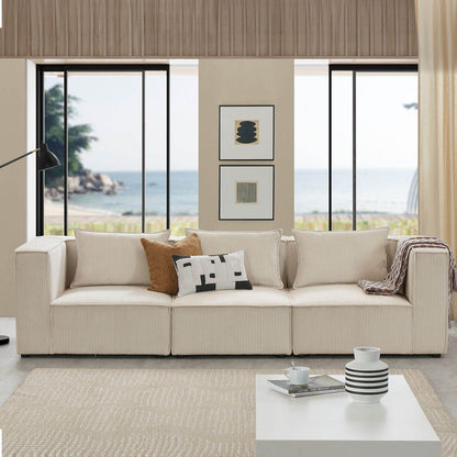 Modulares Sofa Domas M - 3 Sitzer Beige - Palo24