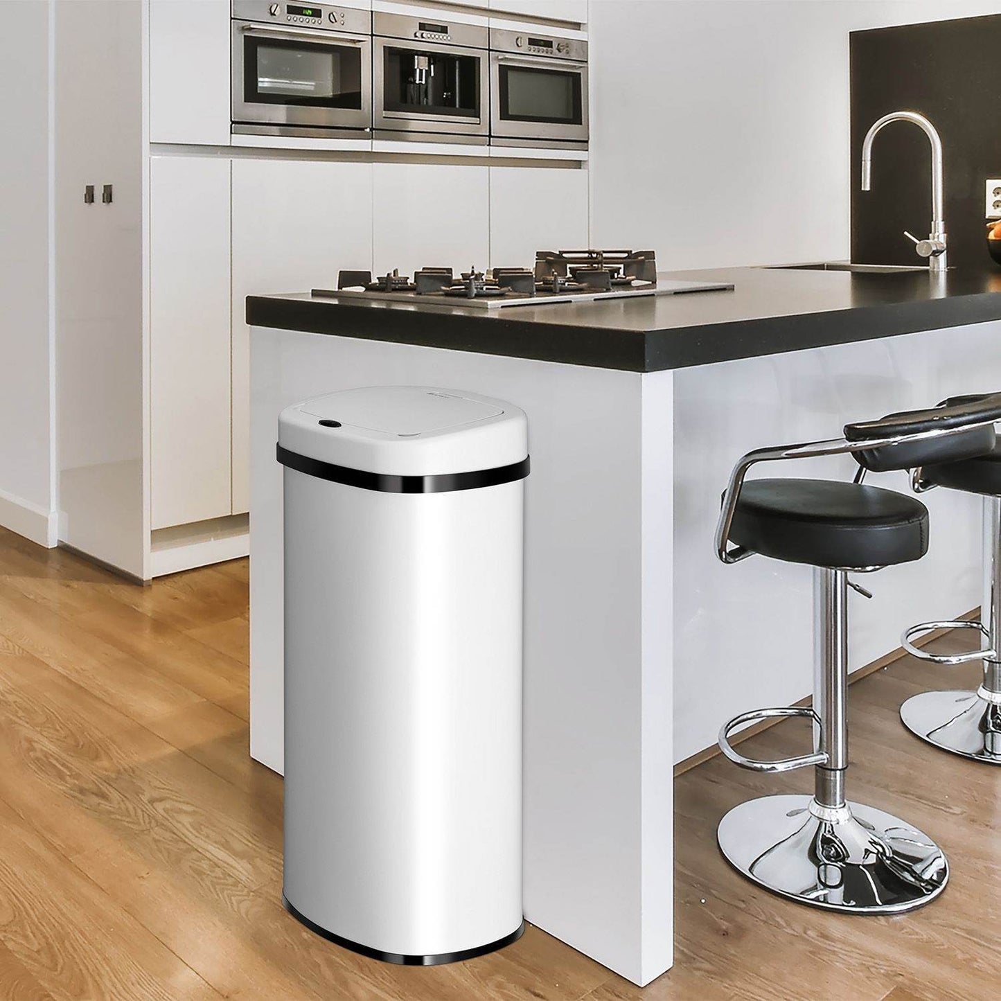 Automatischer Mülleimer mit Sensor - 70L Weiss - Palo24