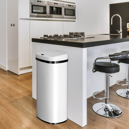 Automatischer Mülleimer mit Sensor - 70L Weiss - Palo24