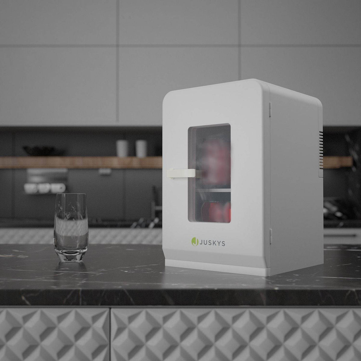 Mobiler 2in1 Mini-Kühlschrank 15 l Weiss - Palo24