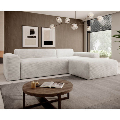 Ecksofa Vals aus Stoff Beige - Palo24