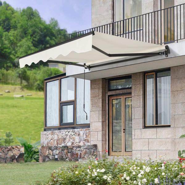 Gelenkarmmarkise 250 x 200 cm mit Kurbel Beige - Palo24