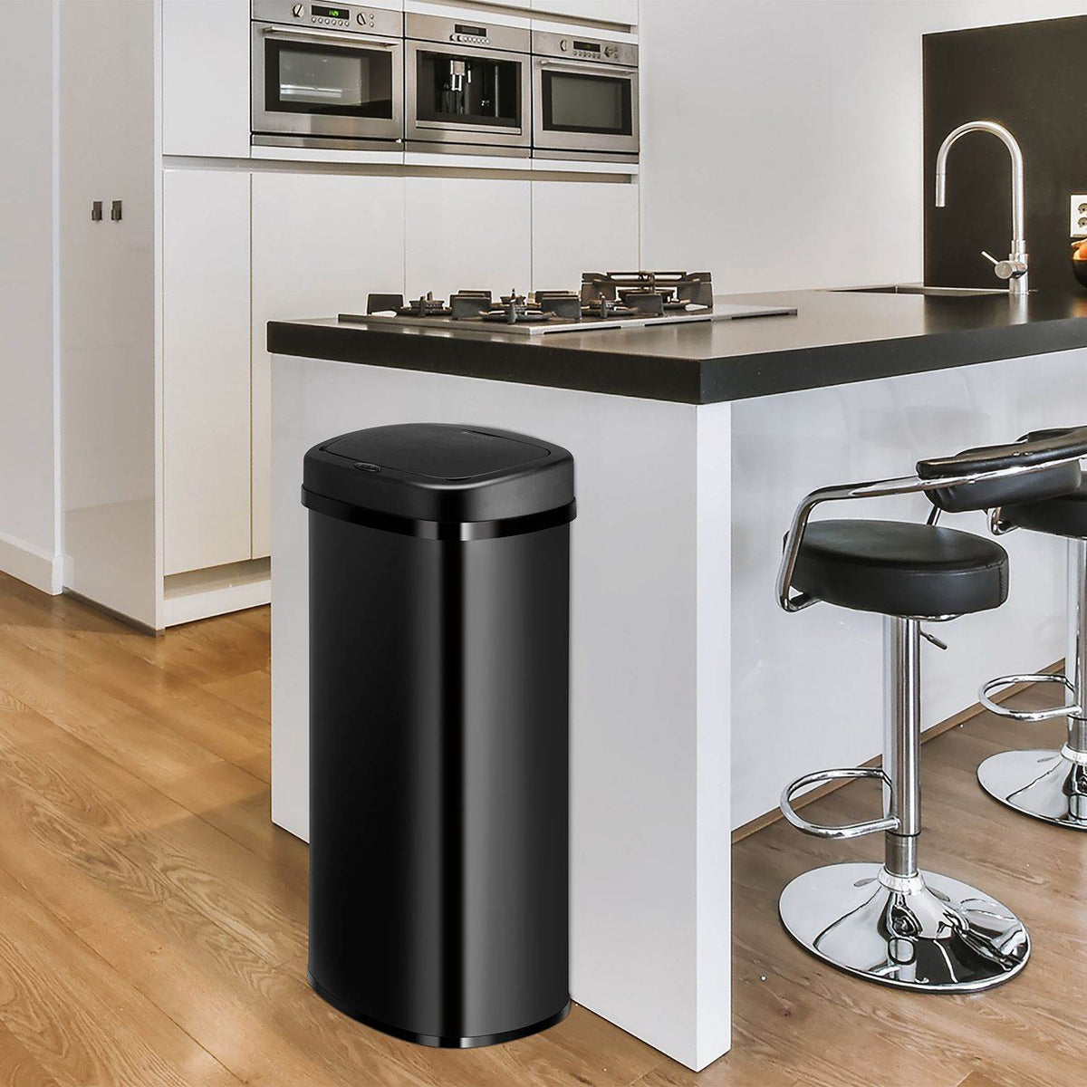Automatischer Mülleimer mit Sensor - 70L Schwarz - Palo24