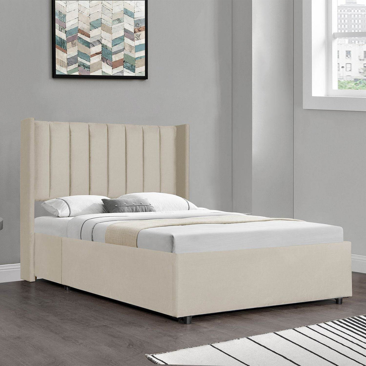 Polsterbett Savona 140 - Beige - Palo24