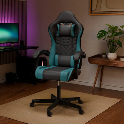 Bürostuhl Gamingstuhl HyperSeat schwarz/türkis