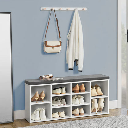 Étagère à chaussures 104x30x48 cm blanc