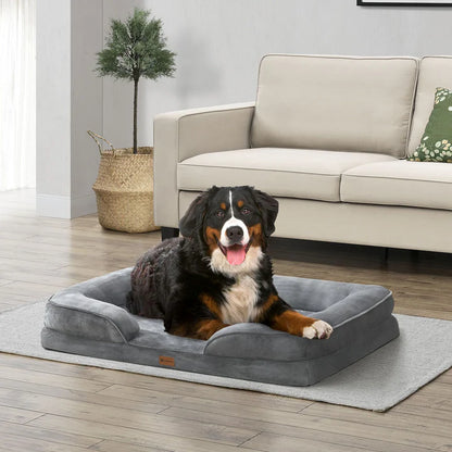 Hundebett Sheena XL Orthopädisches Haustierbett Grau - Palo24