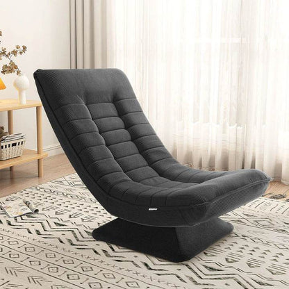 Relaxsessel Korsika mit Cord 360° drehbar Grau - Palo24