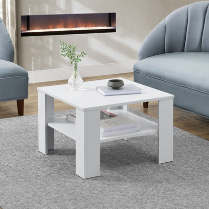 Couchtisch Beistelltisch  in Weiss 60x60 cm
