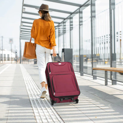 Trolley Kofferset Athen - Bordeaux 5-teiliges Set mit 2 Trolleys
