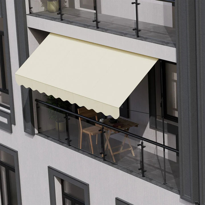 Klemmmarkise Kapstadt 400x120 cm Beige - Palo24