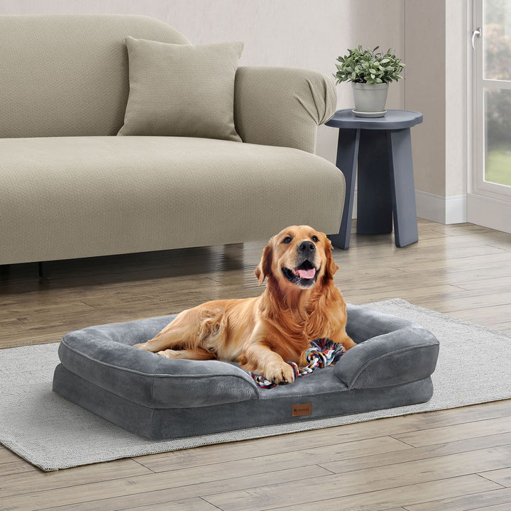 Hundebett Sheena L Orthopädisches Haustierbett Grau - Palo24