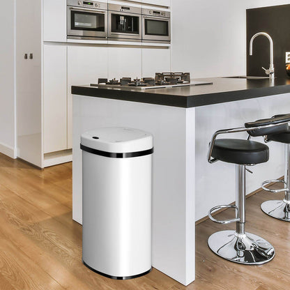 Automatischer Mülleimer mit Sensor - 60L Weiss - Palo24