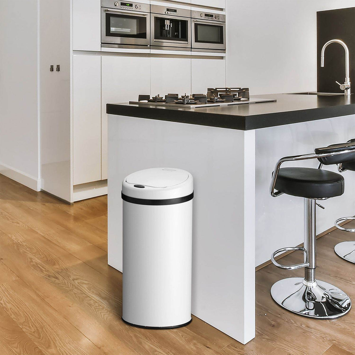 Automatischer Mülleimer mit Sensor - 40L Weiss - Palo24