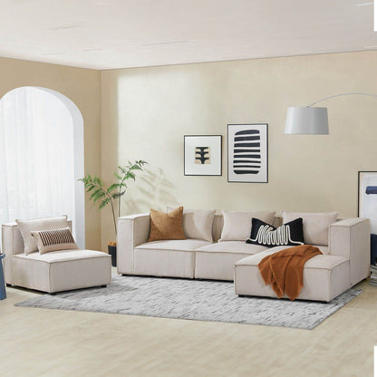 Modulares Sofa Domas XL - 4 Sitzer Beige - Palo24