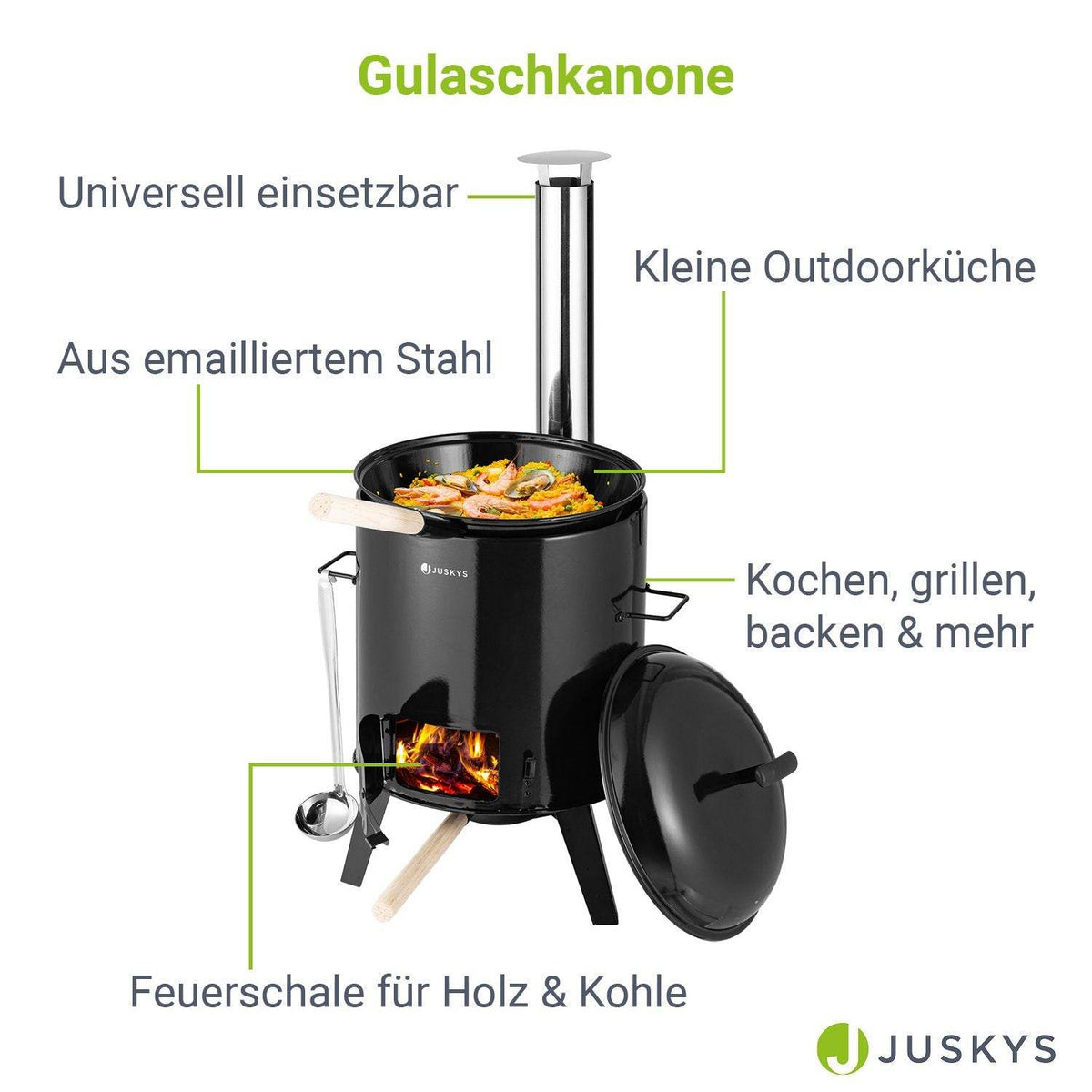 Gulaschkanone aus rostfreiem Edelstahl - Palo24