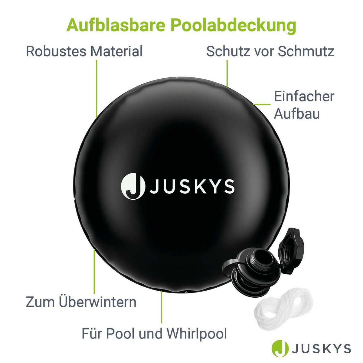 Aufblasbare Poolabdeckung Rund 3 m - Palo24