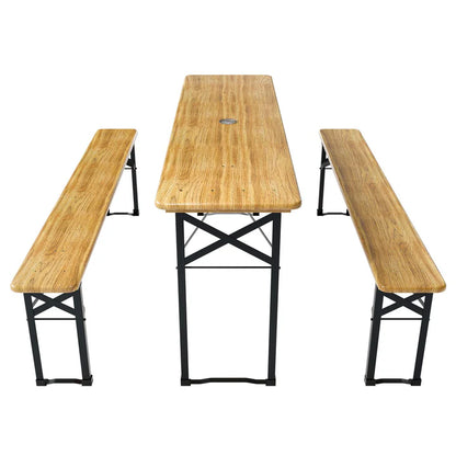 Set tenda da birra tavolo da birra Bichl pieghevole in 3 parti