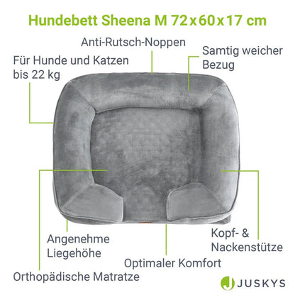 Hundebett Sheena M Orthopädisches Haustierbett Grau - Palo24