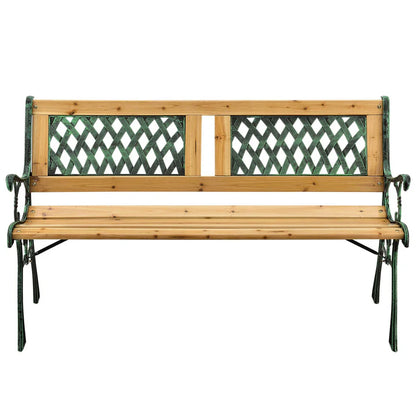 Banc de jardin 2 places Sanremo en bois peint et fonte