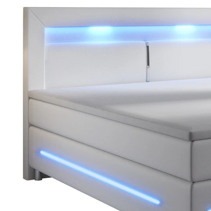 Letto box spring Norfolk 140x200 cm bianco
