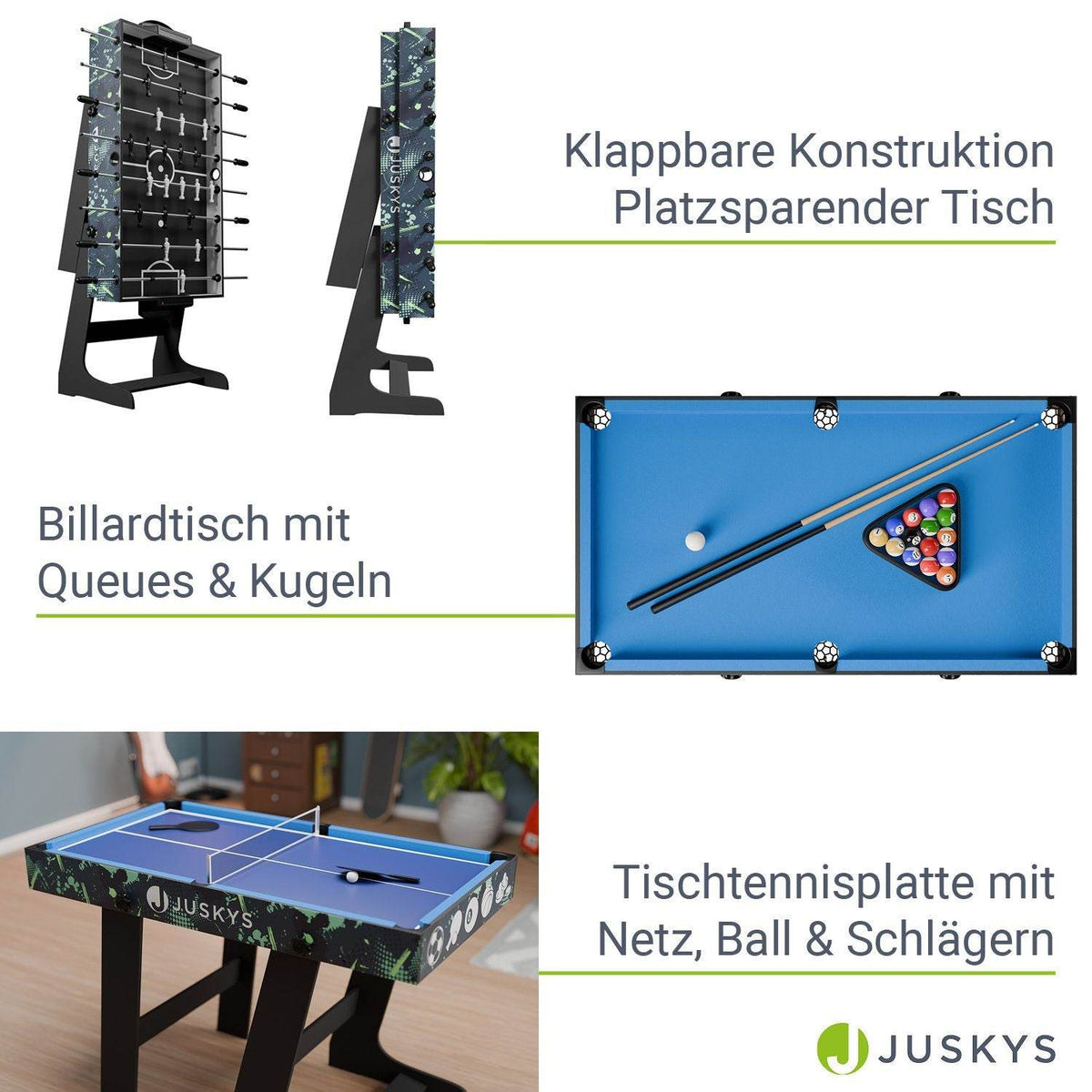 5in1 Multi-Spieltisch Ballzauber - Palo24