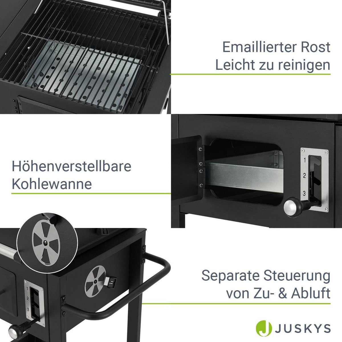 BBQ Holzkohlegrill Missouri mit Grillrost - Palo24