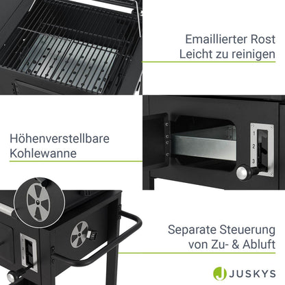 BBQ Holzkohlegrill Missouri mit Grillrost - Palo24