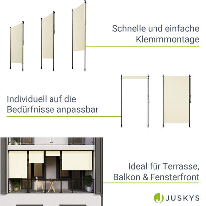 Senkrechtmarkise Barbados 100x310 cm Beige - Palo24