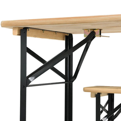 Set tenda da birra tavolo da birra Bichl pieghevole in 3 parti