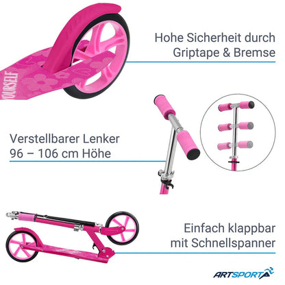 Monopattino / Cityroller "Girl Power" rosa