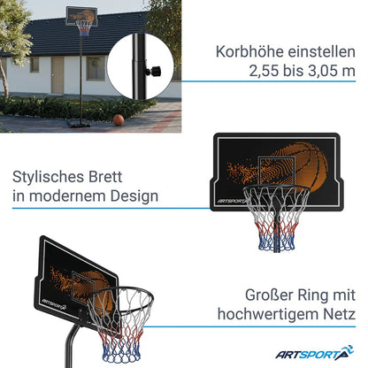 Basketballkorb mobil & höhenverstellbar