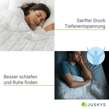 Gewichtsdecke 135x200 cm für besseren Schlaf 9 kg
