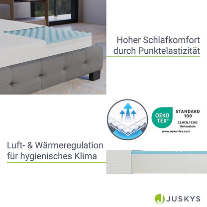 Matelas mousse froide 120 x 200 cm avec réglage ergonomique du corps