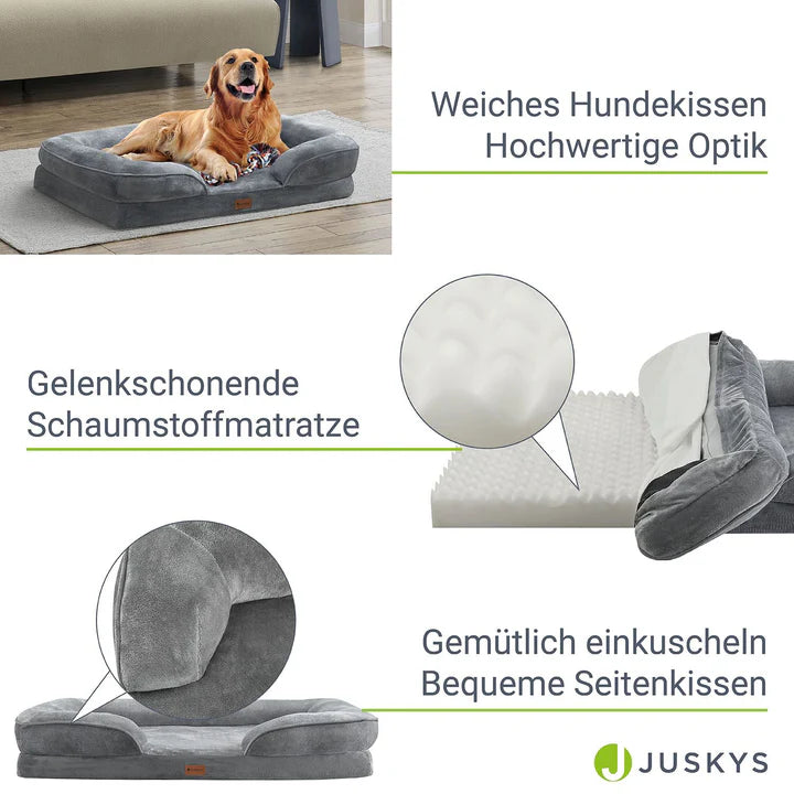 Hundebett Sheena L Orthopädisches Haustierbett Grau - Palo24